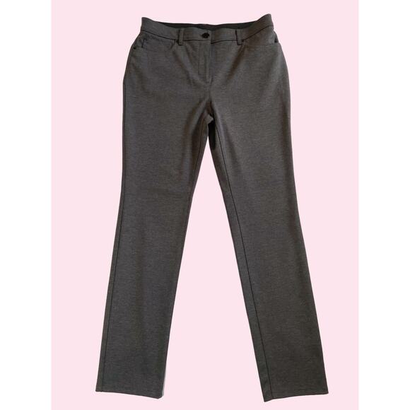Chico's So Slimming Grey Pants, Thick Durable Slimming Knit, Ladies Small, short - Picture 2 of 5